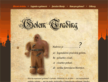 Tablet Screenshot of golem-trading.cz